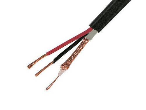 Фото КВТ-П-2 2х0,5 (черный) (Паритет) кабель комбинированный для видеонаблюдения