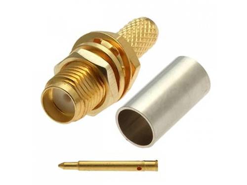 Изображение Разъем RP-SMA-female на кабель 3D-FB, RG-58
