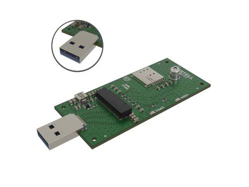 Изображение USB модем Vertell на базе Fibocom L850 с антенной