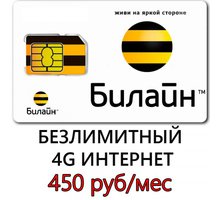 Безлимитный интернет за 450 рублей только в сетях 4G. Билайн