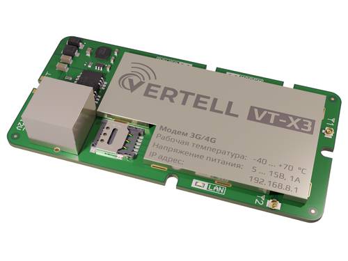 Фотография Встраиваемый роутер Vertell VT-X3E (4G-Cat.4) с интегрированным LTE модемом