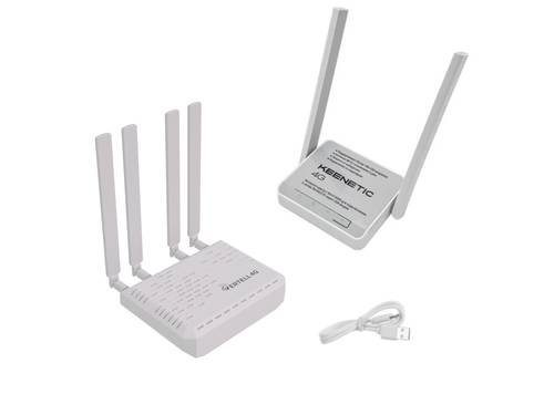 Фотография Комплект Wi-Fi роутер Keenetic 4G KN-1212 и модем M.2 Cat. 16 Vertell VT-STATION-M.2 на базе Fibocom L860-GL