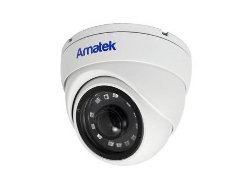 Изображение AMATEK, AC-IDV422X; Купольная вандалозащищенная IP видеокамера 4Мп с ИК подсветкой. 1/2.8" SC5239S CMOS сенсор, GK7205V210, H.265+/H265/H.264. Объектив 1,8мм.