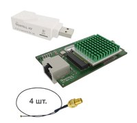 Модем Cat.16 на базе Fibocom L860-GL с VT-AD4-M2 и VT-UPv.2+SIM