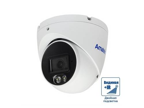Фотография Amatek AC-IDV502MFSX - купольная IP видеокамера 5Мп с совмещенной подсветкой